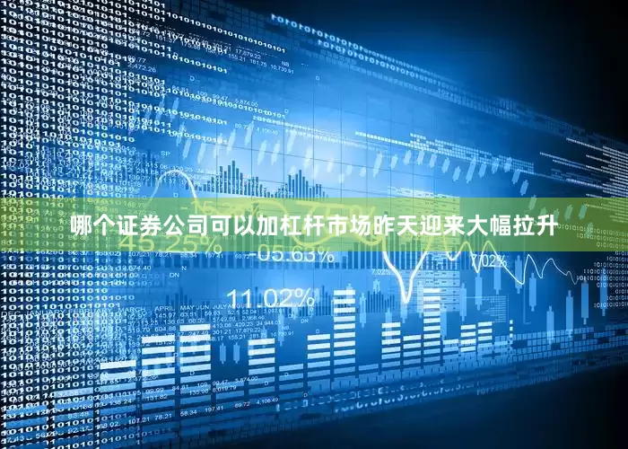 哪个证券公司可以加杠杆市场昨天迎来大幅拉升