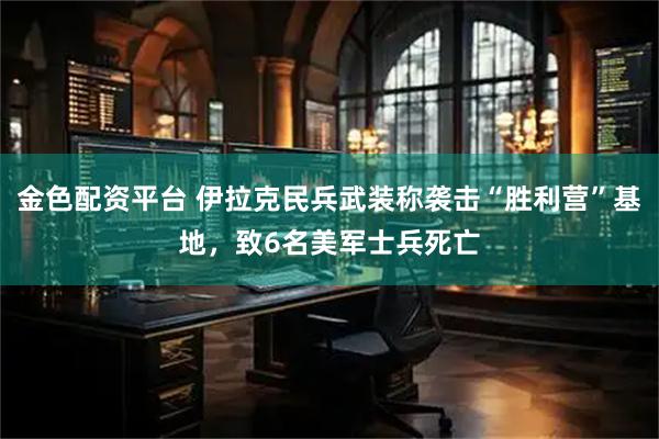 金色配资平台 伊拉克民兵武装称袭击“胜利营”基地，致6名美军士兵死亡