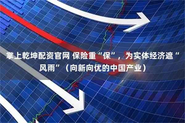 掌上乾坤配资官网 保险重“保”，为实体经济遮“风雨”（向新向优的中国产业）